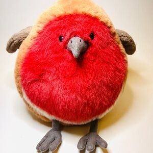 Jellycat London Plush Robin Bird Stuffed Animal NWT